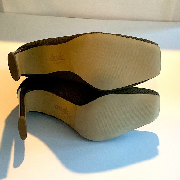 Charles David Matera Olive Green Stretch Boots 8.5 New - Picture 4 of 6